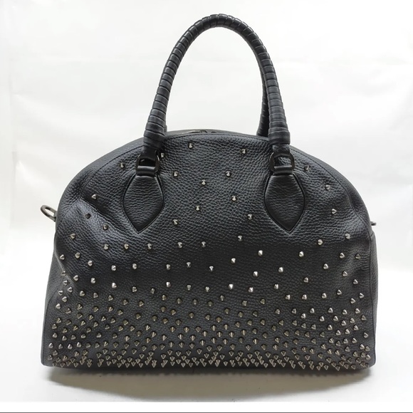 Christian Louboutin Handbags - Christian Louboutin Panettone Convertible Satchel Spiked Leather